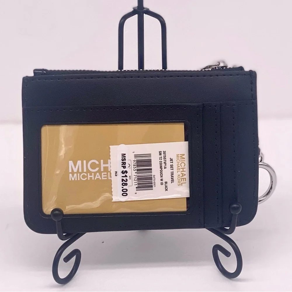 Michael Kors Quilted Coinpouch Small Wallet Black